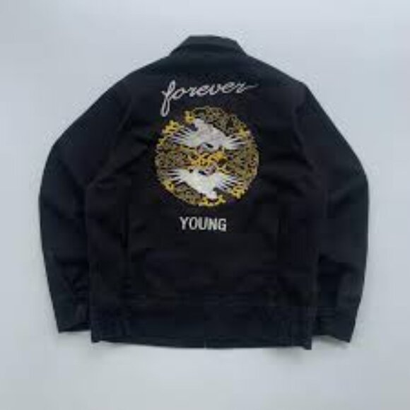 COPY - Vintage Souvenir Tiger Japanese Bomber Military Embroidered Jacket sz S - Picture 2 of 10